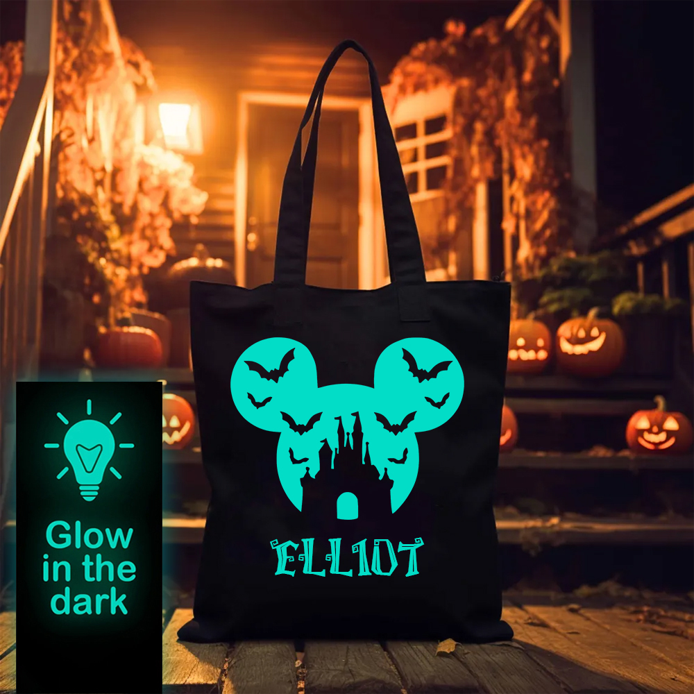 Personalized Glow In The Dark Halloween Treat Bag | MCGift32