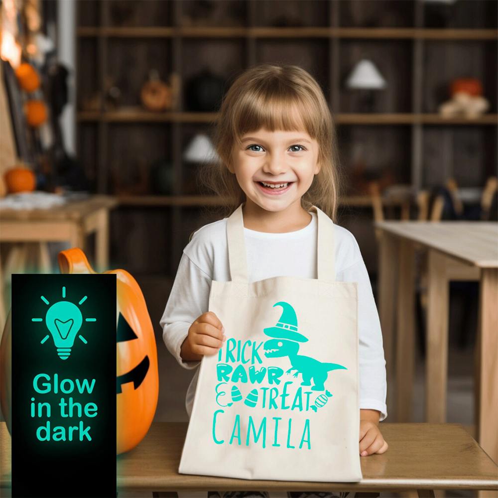Personalized Glow In The Dark Halloween Treat Bag | MCGift32