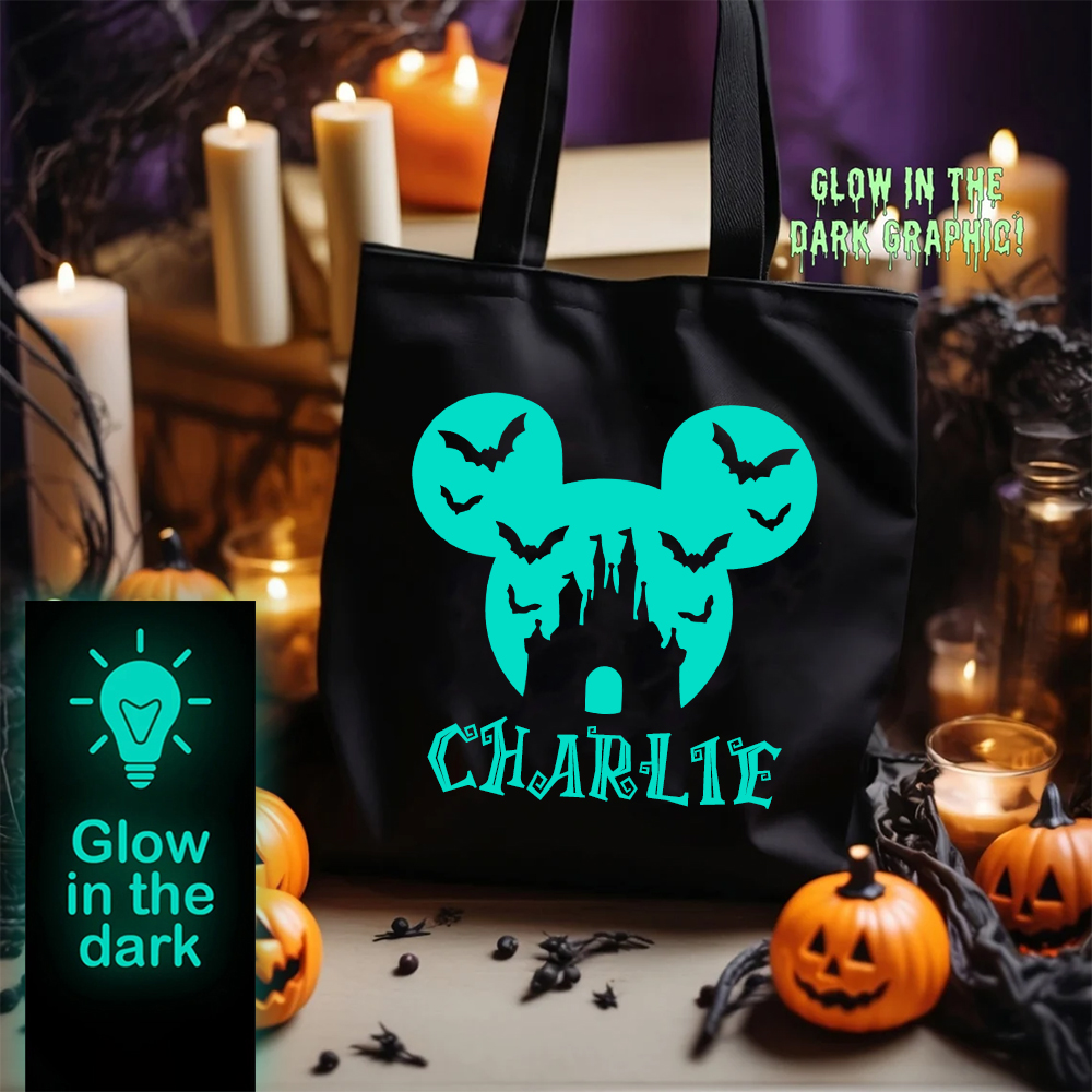 Personalized Glow In The Dark Halloween Treat Bag | MCGift32
