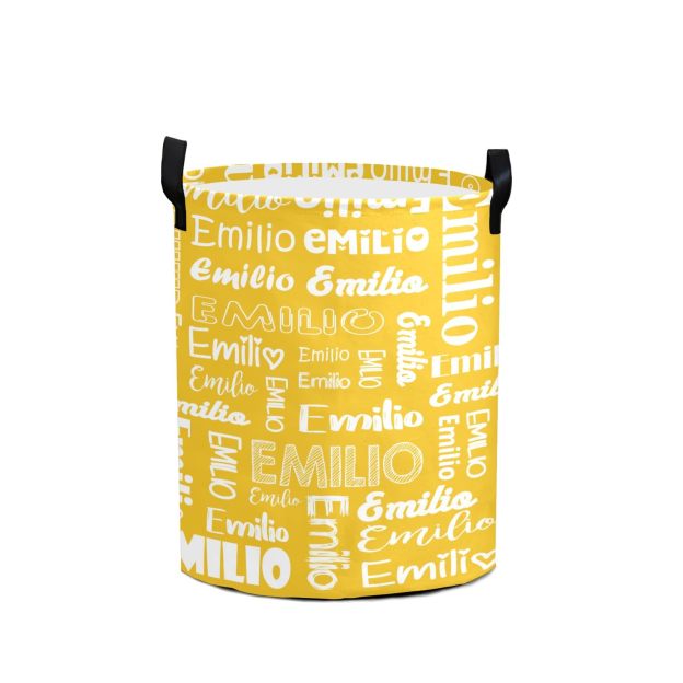Personalized Laundry Collapsible Baskets with Handle | CWBasket04