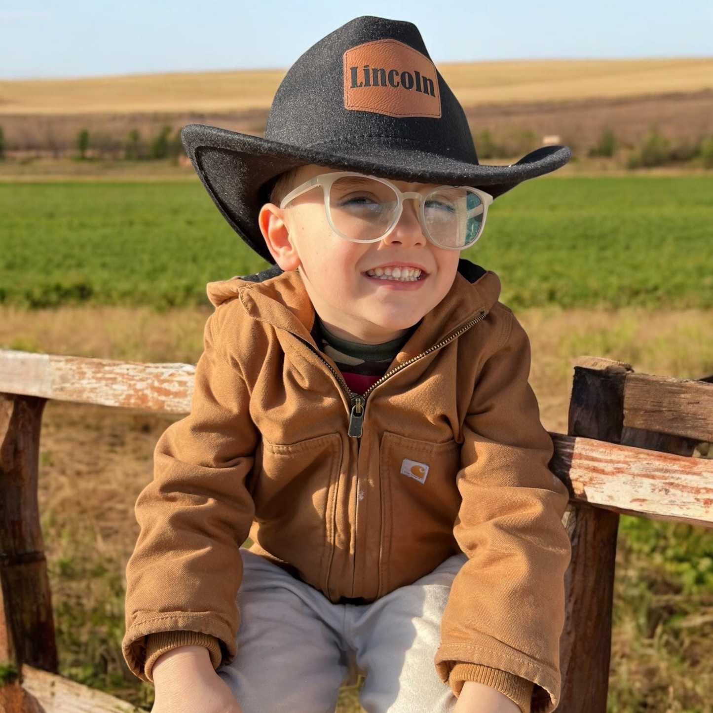 Personalized Leather Patch Cowboy Hat for Comfort & Unique | CWBeach91