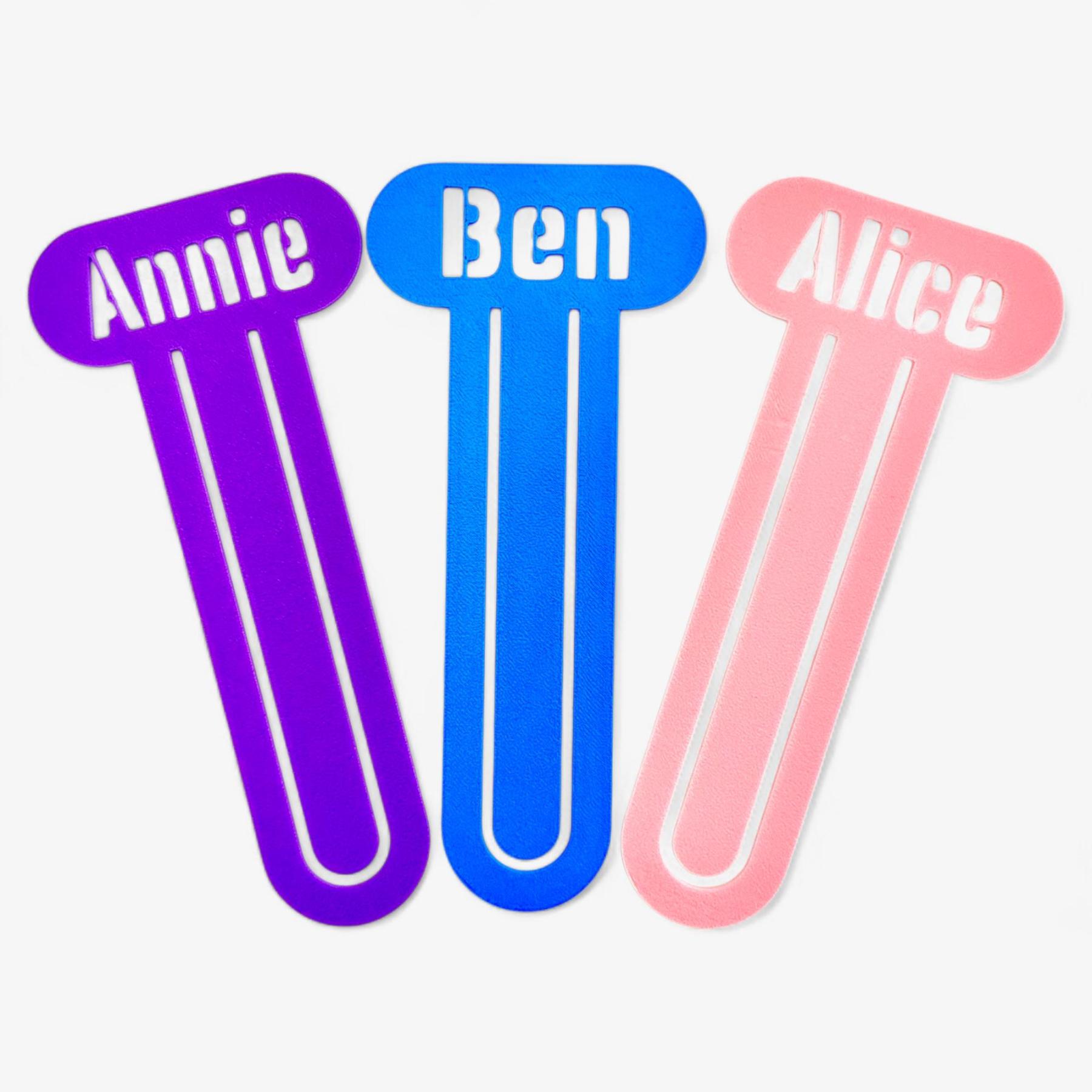 Personalized 3D Printed Name Bookmark Stencil | CWGift49