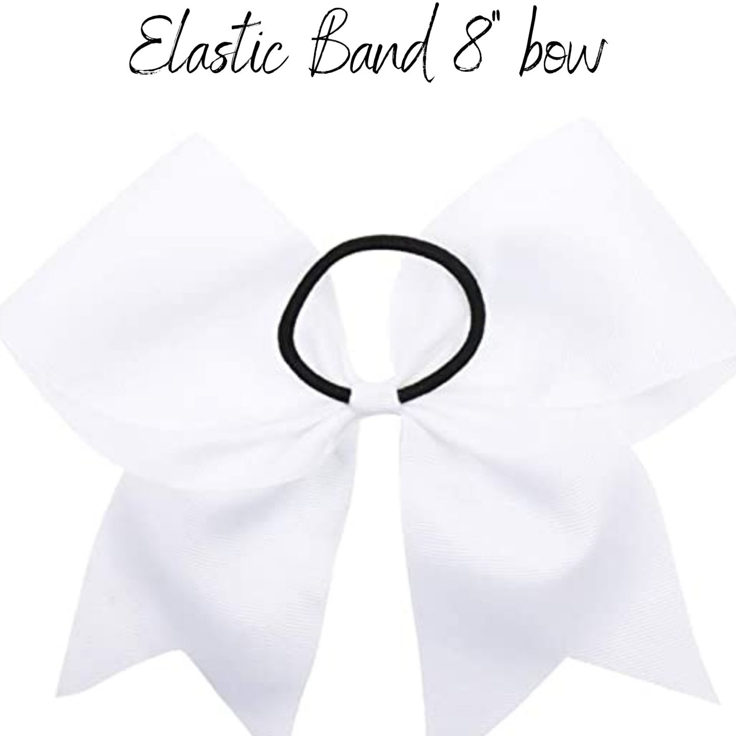 Personalized Girls Back To School Elastic Band Hair Bow | CWToy55