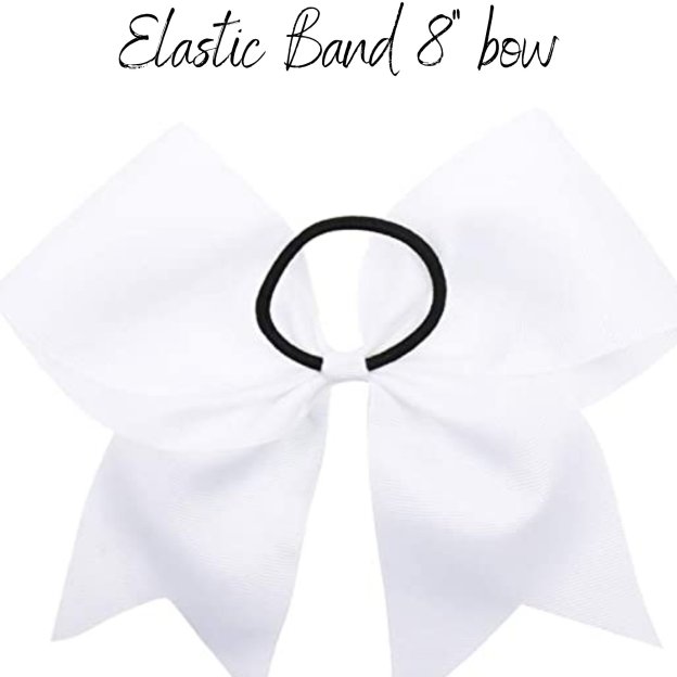 Personalized Girls Back To School Elastic Band Hair Bow | CWToy55