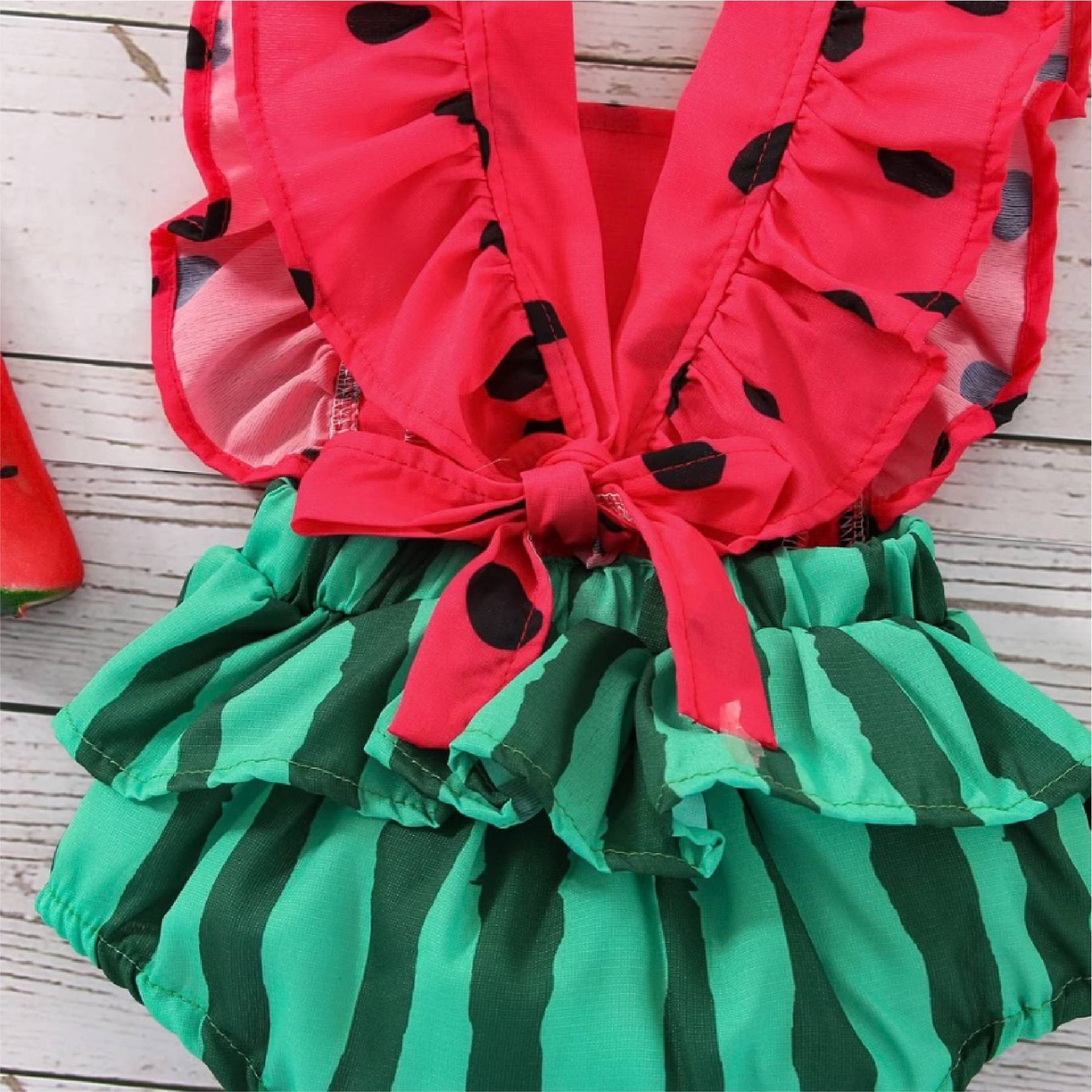 Personalised Baby Girl Watermelon Outfit Set | CWBaby219