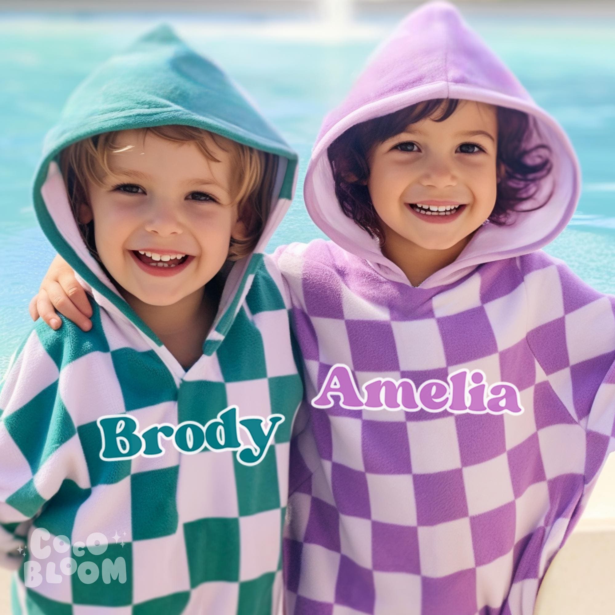 Personalized Hooded Beach Towel for Summer & Beach | CWHTowel41