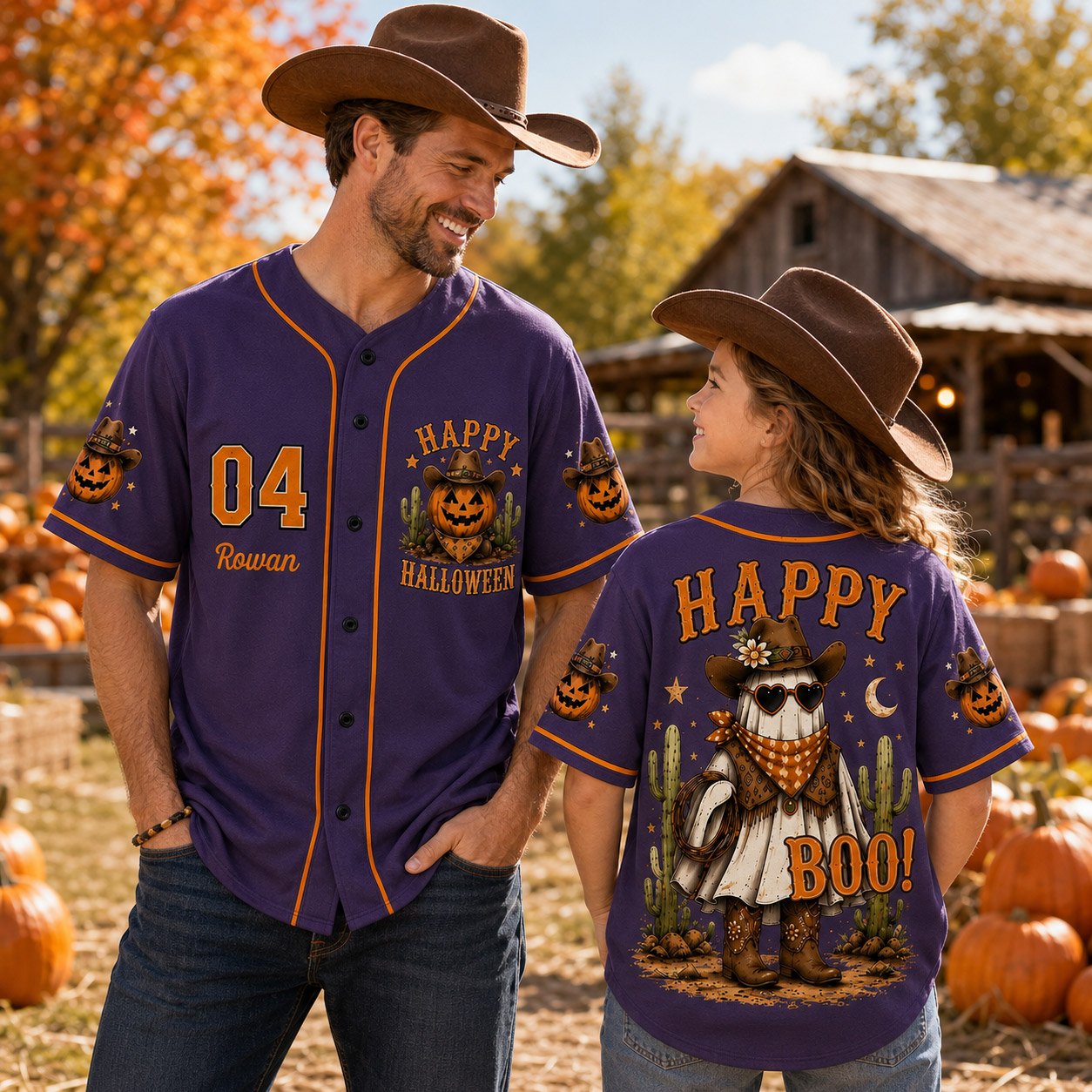 Personalized Halloween Button Up Baseball Jersey For Kid & Adult | CWHalloween101