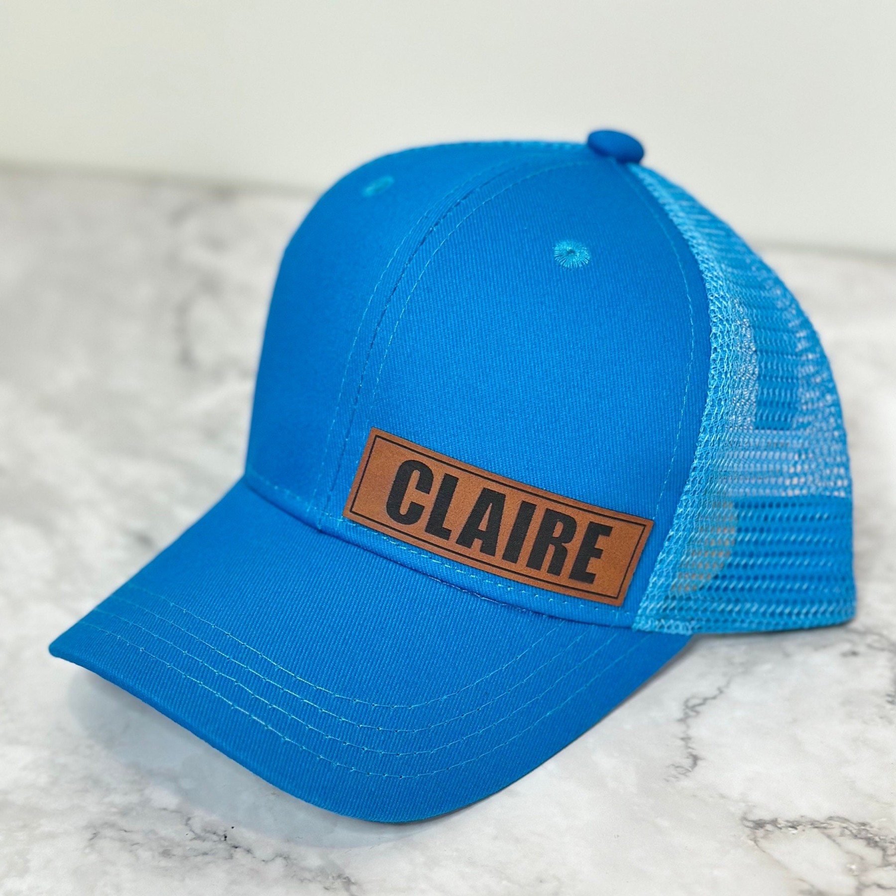 Personalized Color Leather Patch Hat for Comfort & Unique | CWBeach53