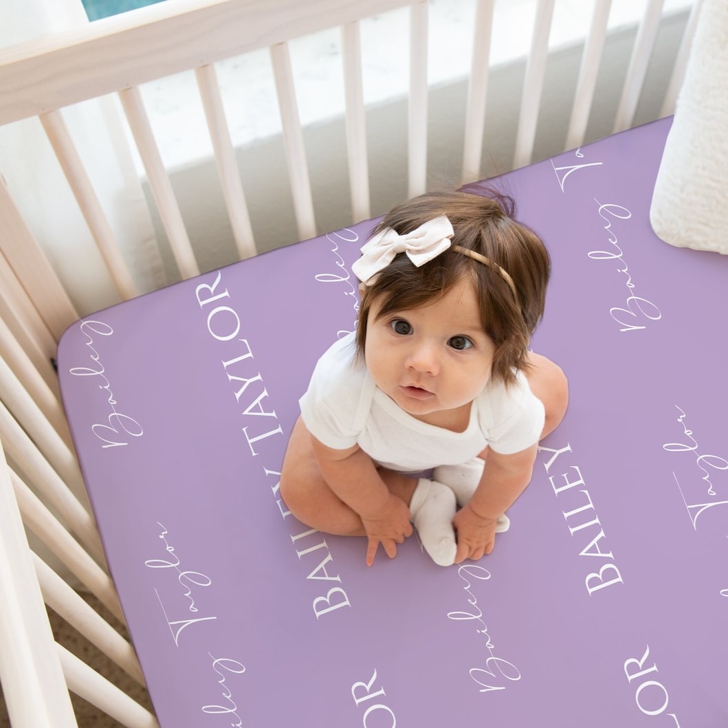 Personalized Baby Soft Crib Sheet for Comfort & Unique | BBCrib01