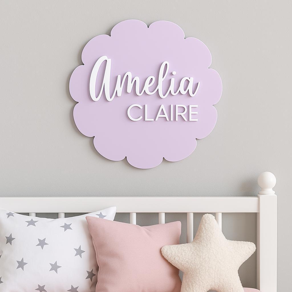 Personalized Baby Name Announcement Sign | CWBaby406