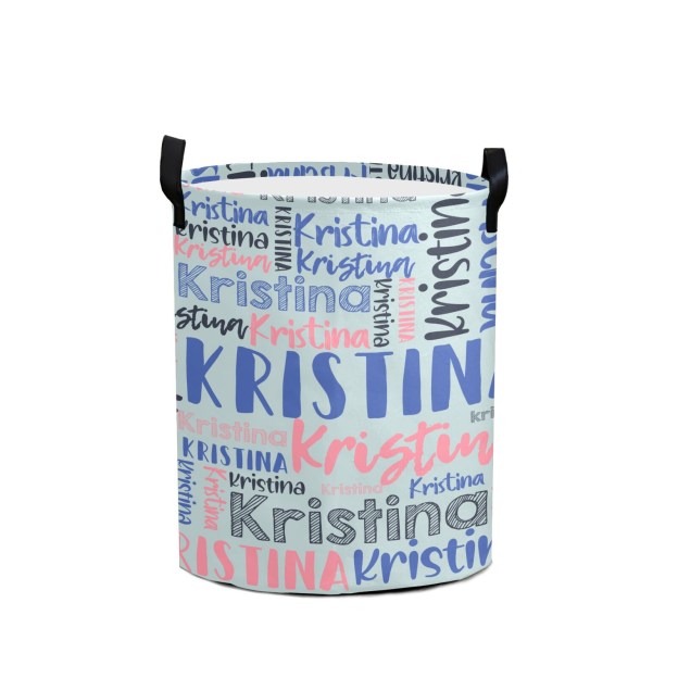 Personalized Laundry Collapsible Baskets with Handle | | CWBasket01