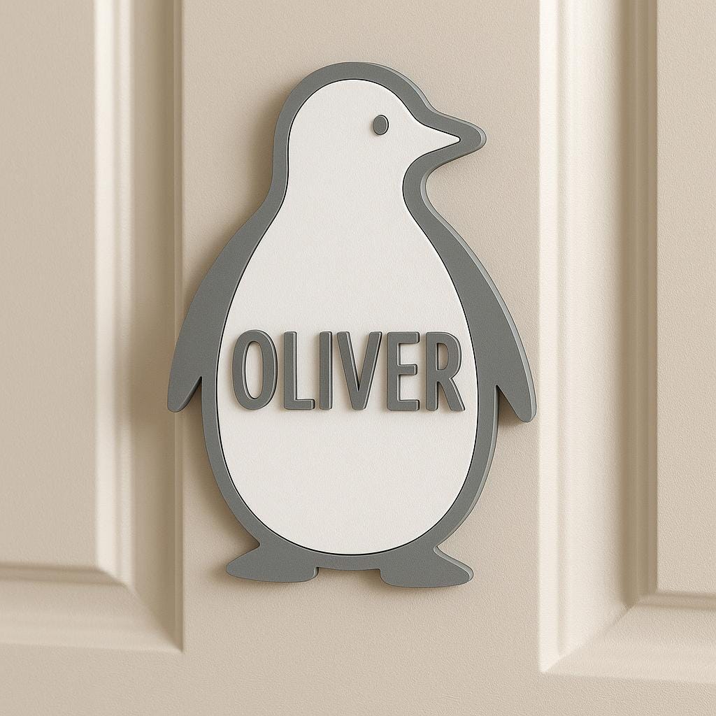 Personalized Animal Bedroom Decoration Door Sign | CWBaby390