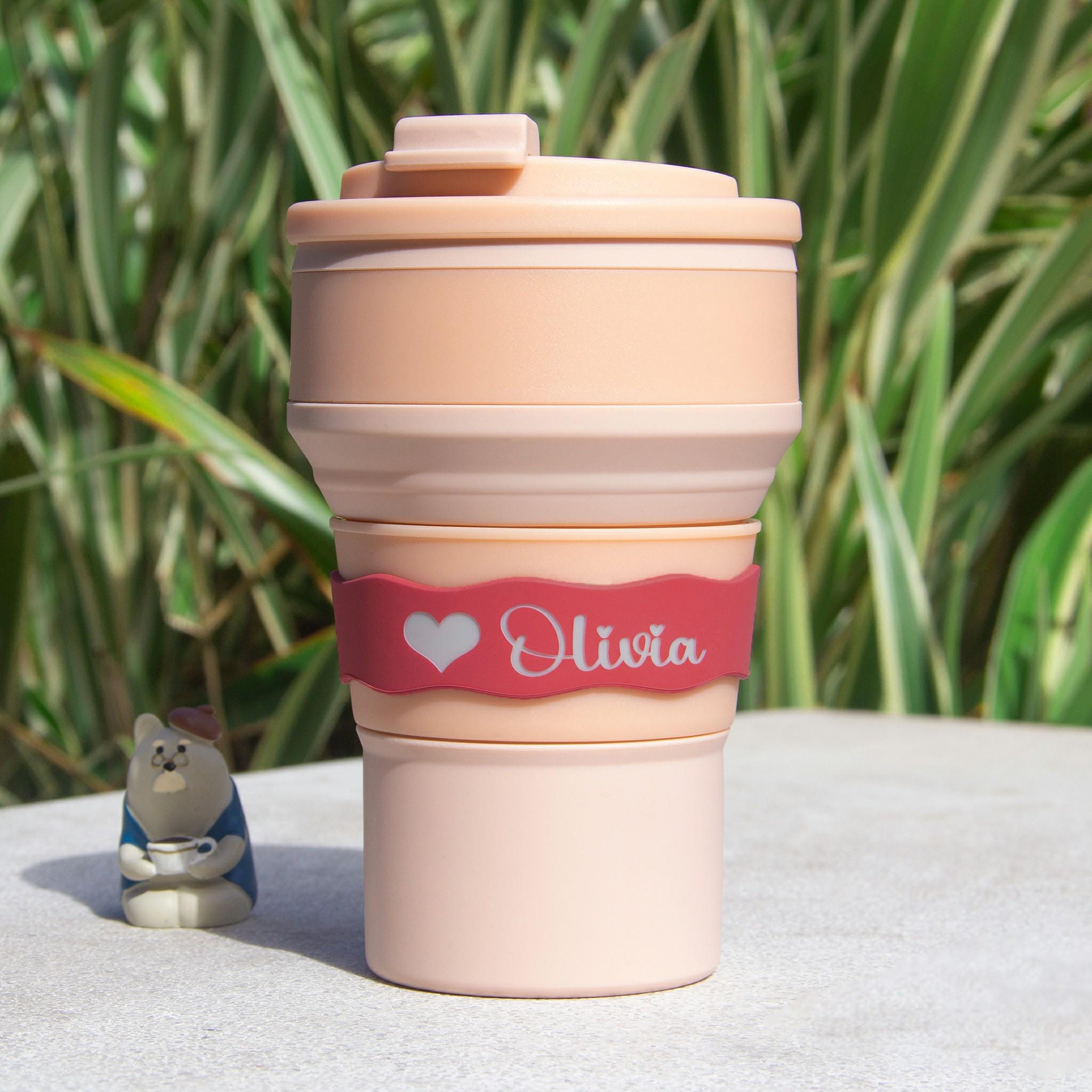 Personalised Portable Leak-Proof Silicone Water Cup | CWBaby159