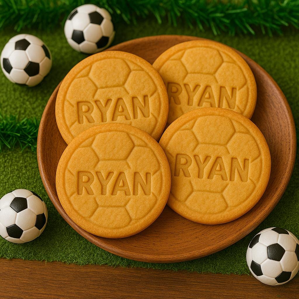 Personalized Cookie Football Cutter With Name | CWGift21