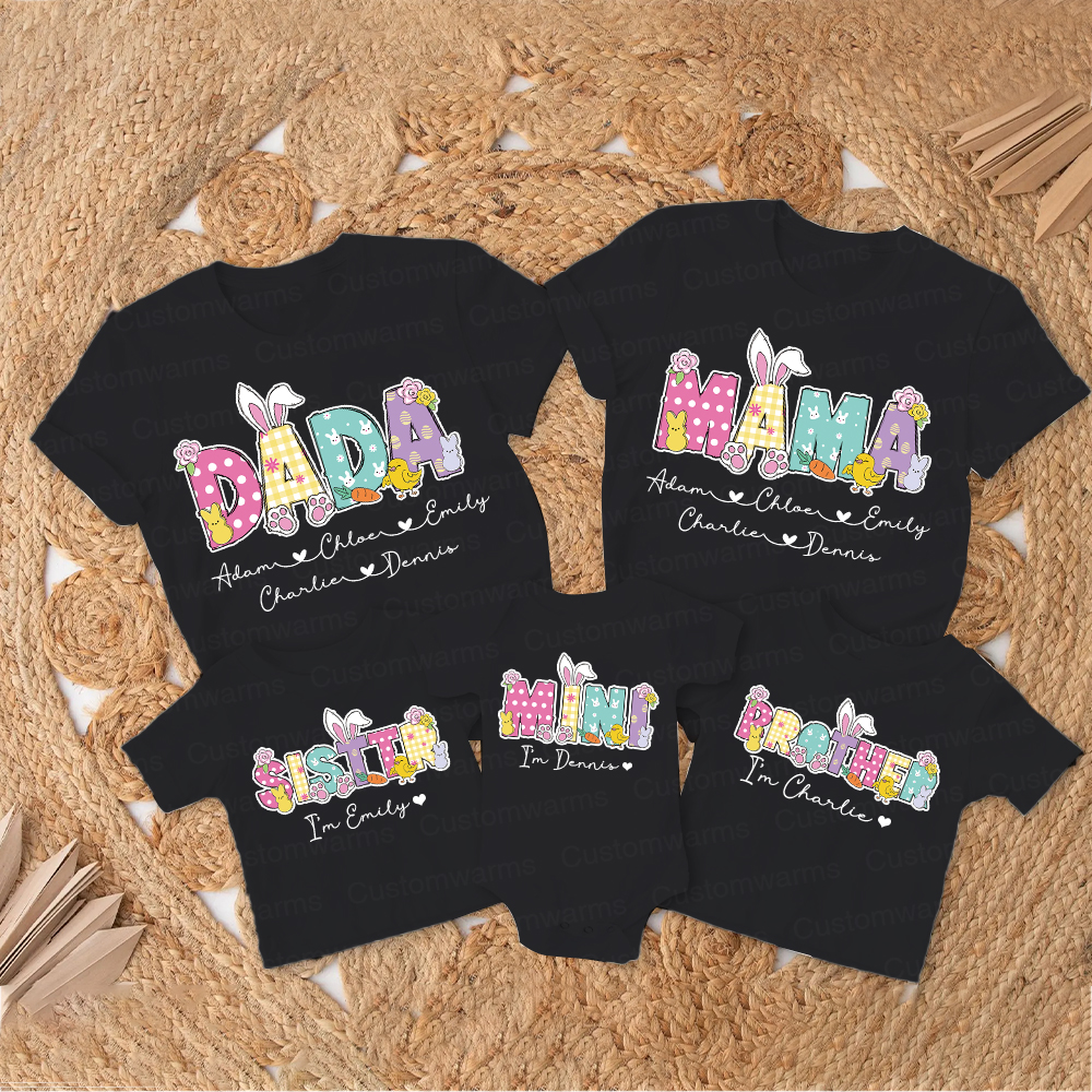 Personalized Family Happy Easter Matching Shirt | CWEaster73