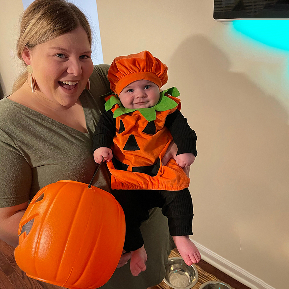 Personalized Baby Pumpkin Halloween Costume Set | CWHalloween43