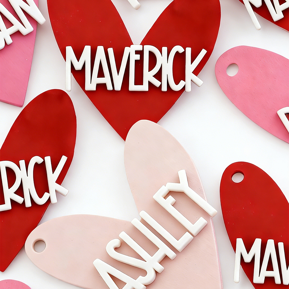 Personalized Lovely Valentine's Day Name Tags | ValGift11