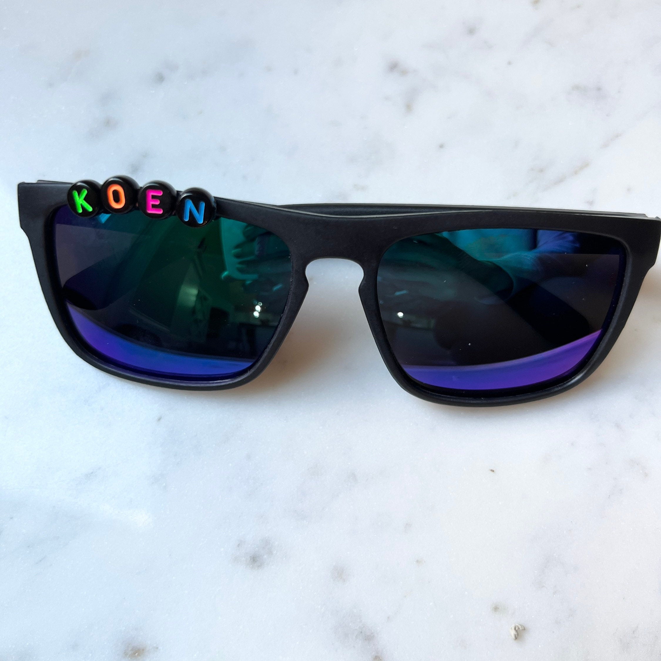 Personalized Colorful Letters Sunglasses For Kids | CWBeach96
