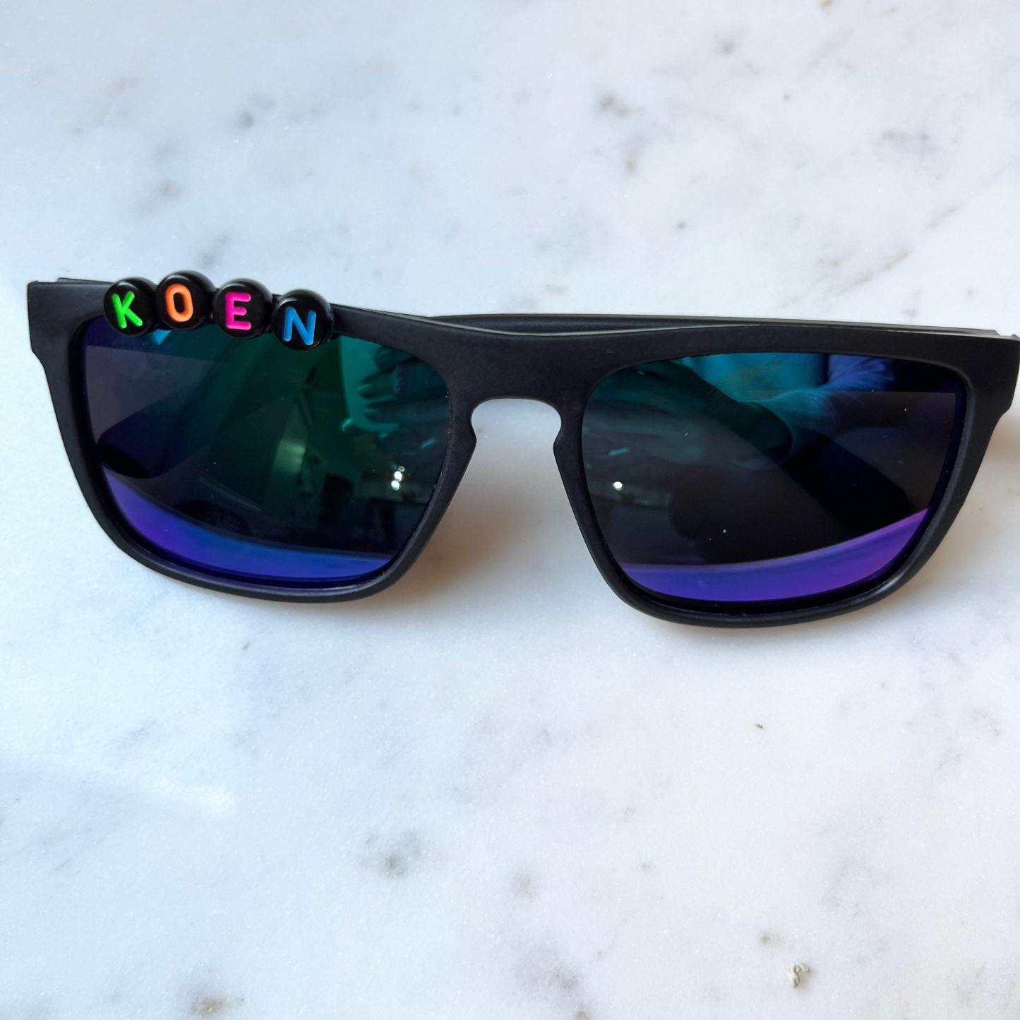 Personalized Colorful Letters Sunglasses For Kids | CWBeach96