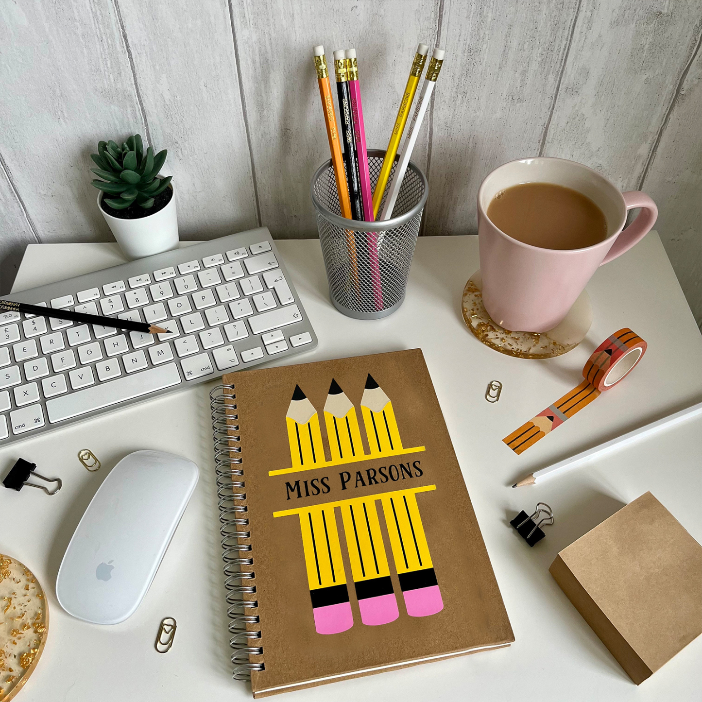 Personalized Pencil Teacher Notebook for Teacher Appreciation Gift | CWTeach09