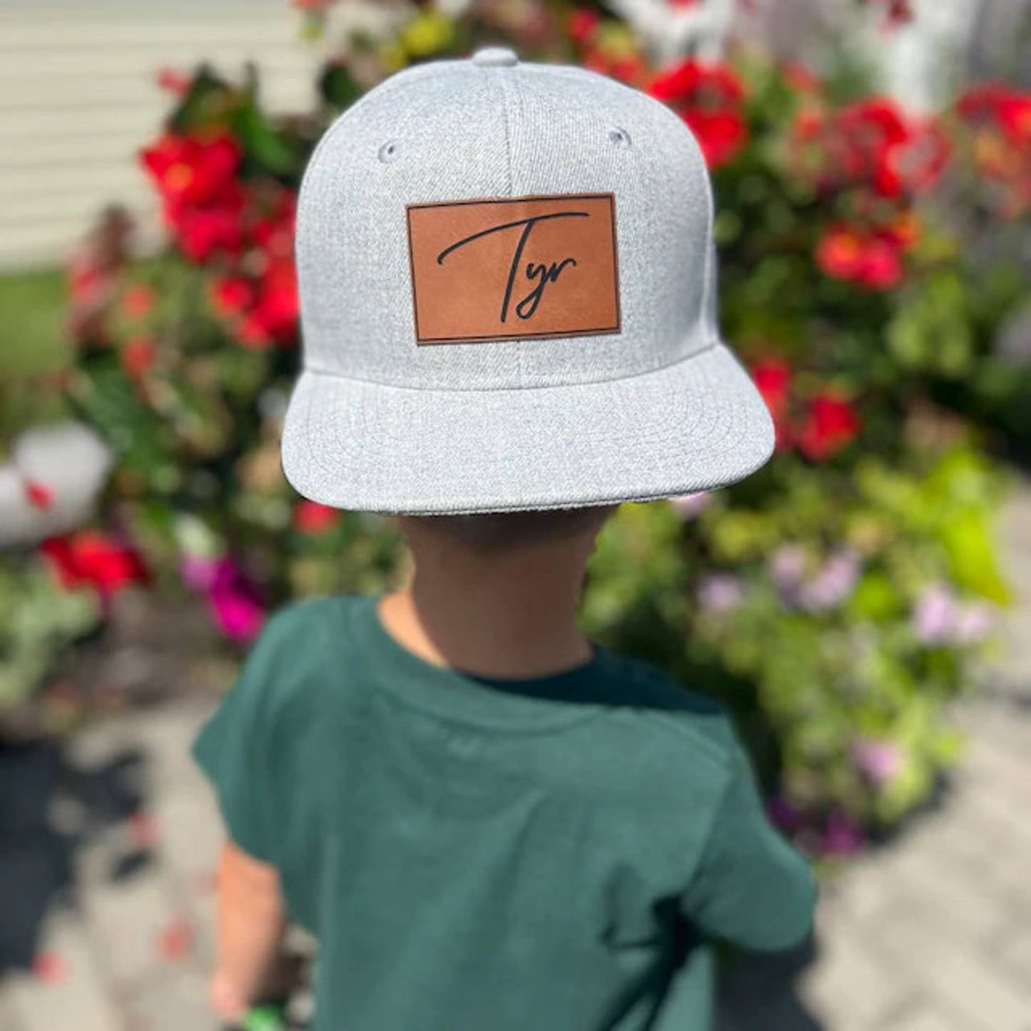 Personalized Child Leather Patch Hat for Comfort & Unique | CWBeach19