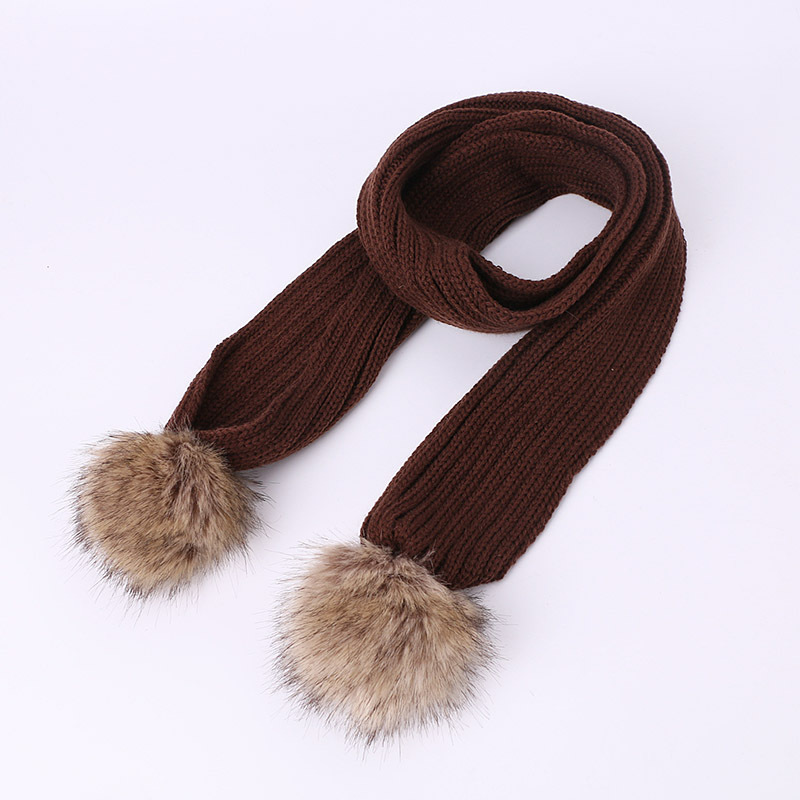 Personalized Embroidery Kid Pom Pom Hat With Scarf | HSKid48