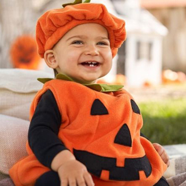 Personalized Baby Pumpkin Halloween Costume Set | CWHalloween43