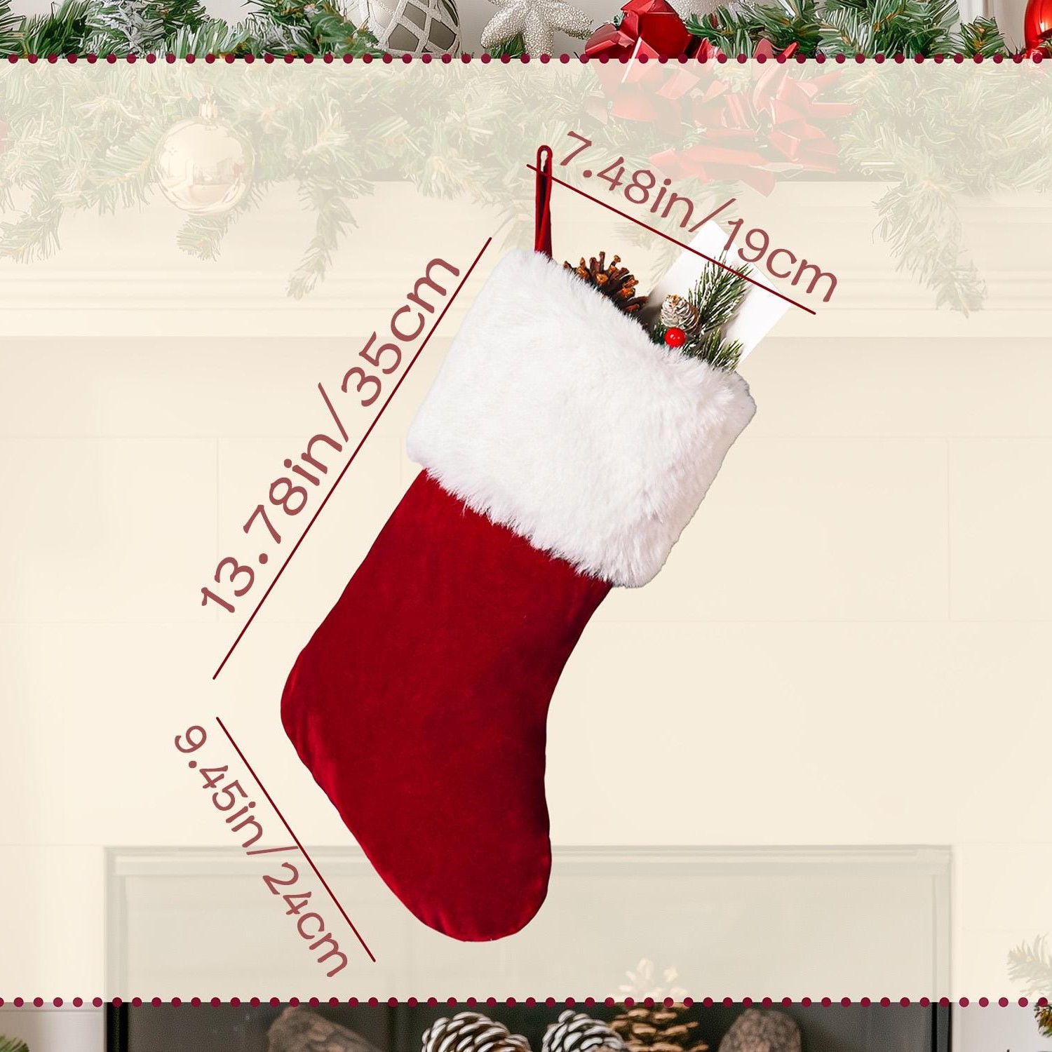 Personalized Christmas Stocking with Family Name | MCGift83