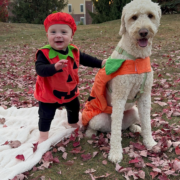 Personalized Baby Pumpkin Halloween Costume Set | CWHalloween43
