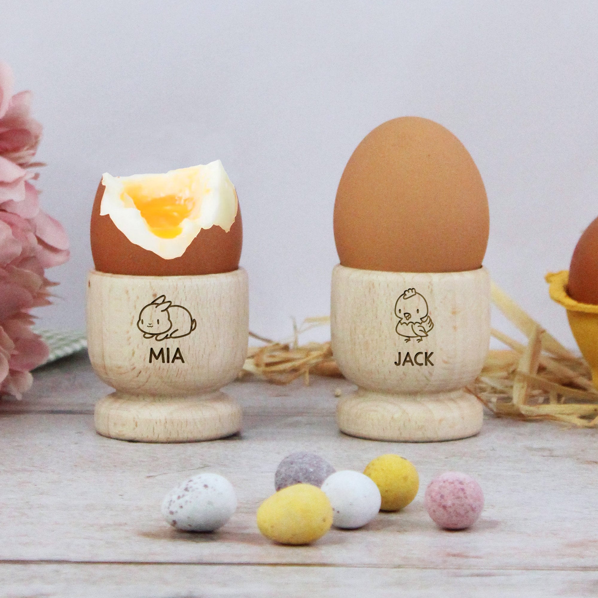 Personalized Kids Wooden Egg Cup | CWToy90