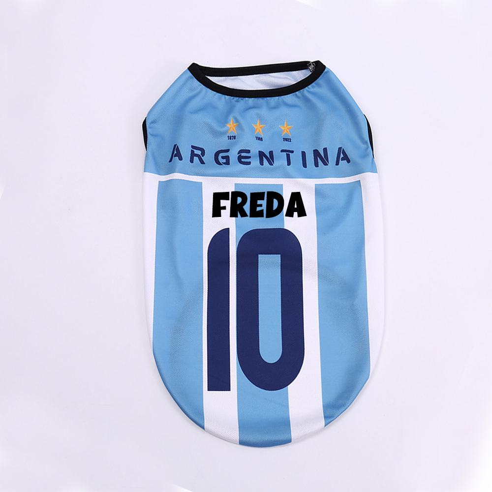 Personalized Dog & Cat Soccer Fan Sporty Vest | MNCloth217
