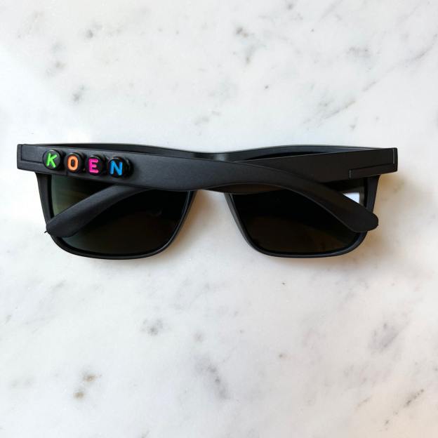 Personalized Colorful Letters Sunglasses For Kids | CWBeach96