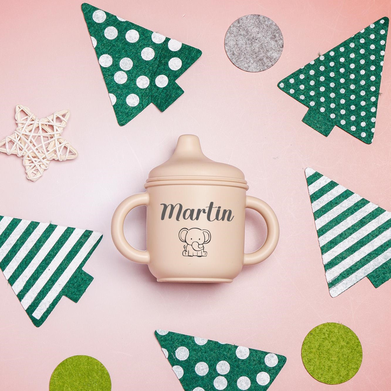 Personalised Baby Food Grade Sippy Silicone Cup  | CWBaby101