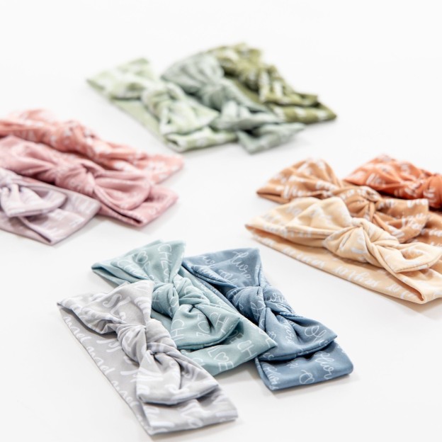 Personalized Baby 3 Pack Headband Bows for Comfort & Unique | BBBlanket07