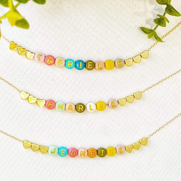 Personalized Colorful Bead Necklace For Kids & Adult | GSBeach20