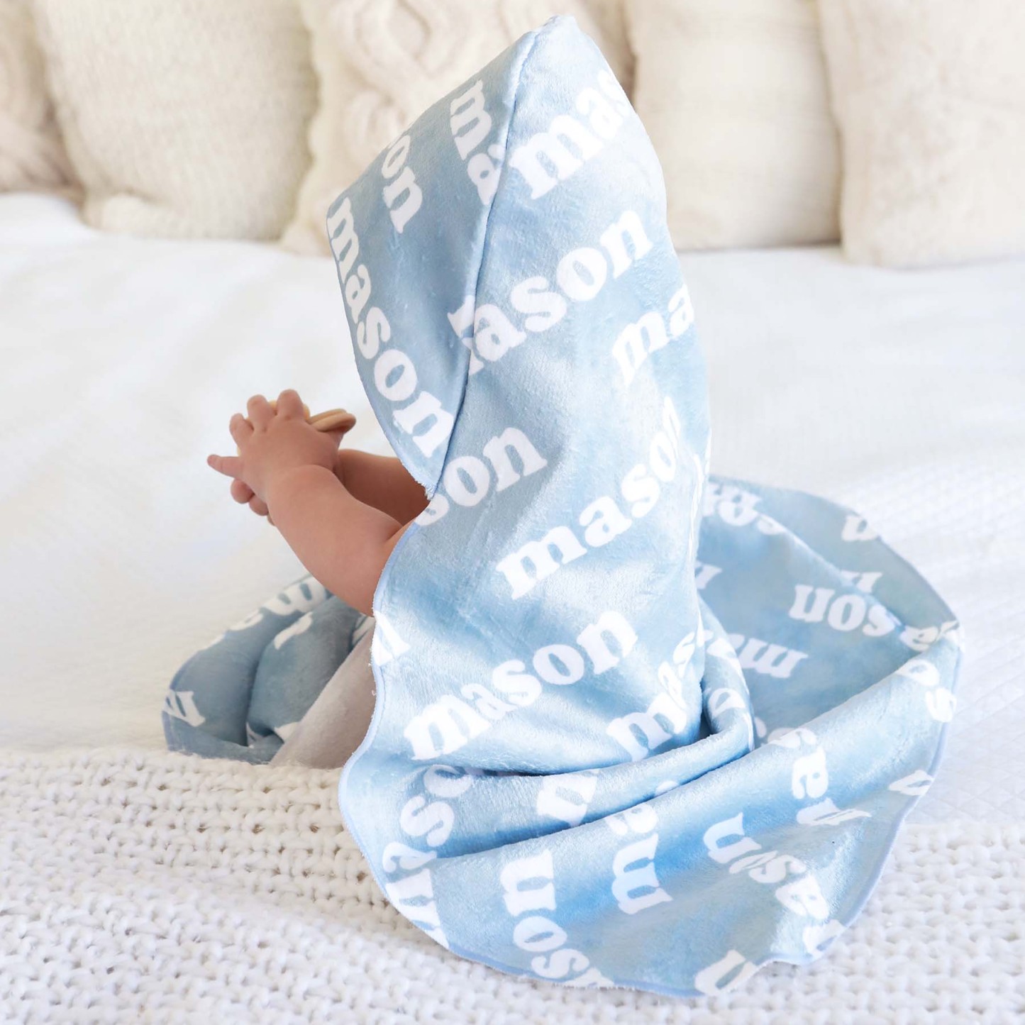 Personalized Baby Hooded Towel for Comfort & Unique | BBBlanket10