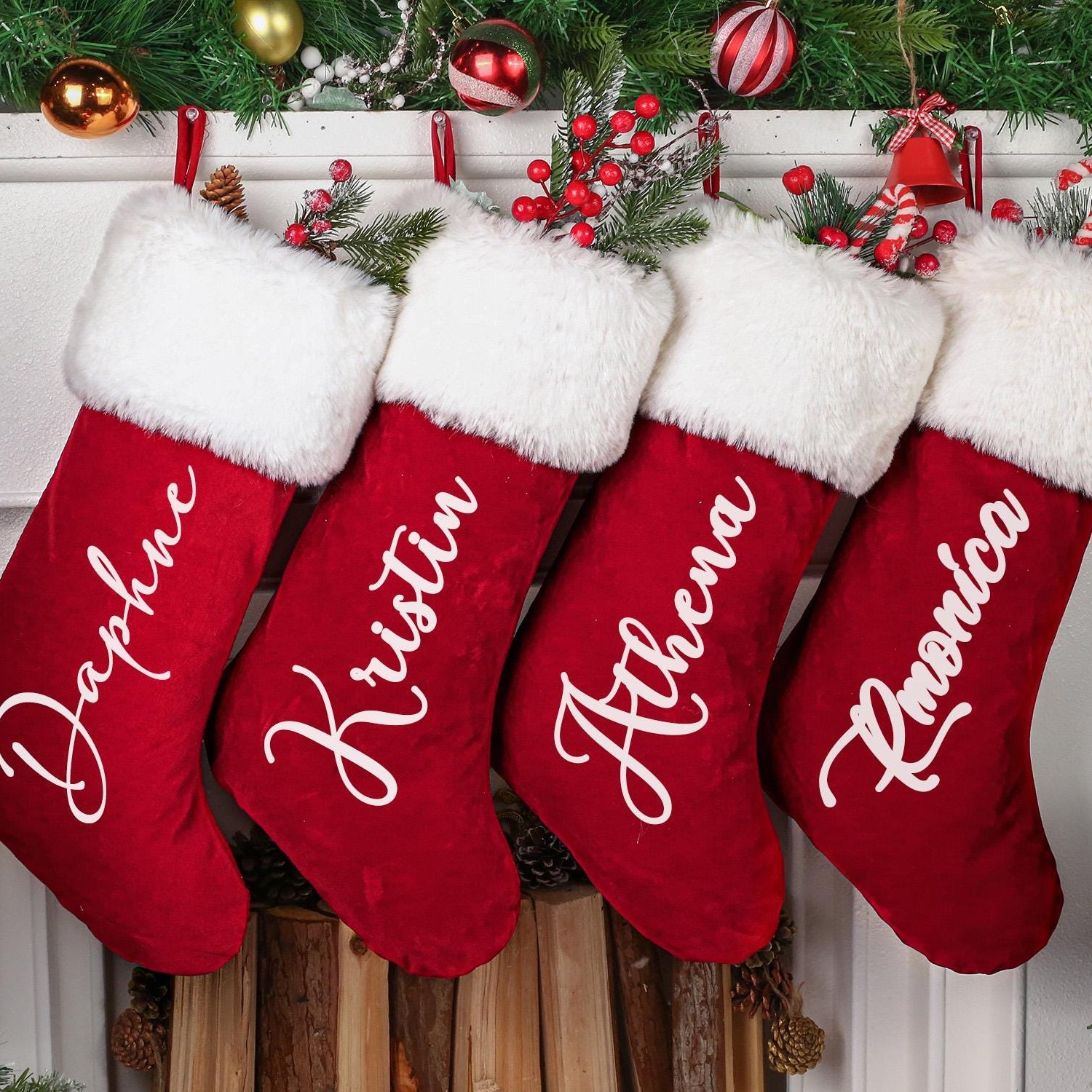 Personalized Christmas Stocking with Family Name | MCGift83