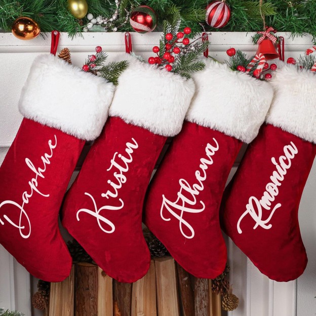 Personalized Christmas Stocking with Family Name | MCGift83