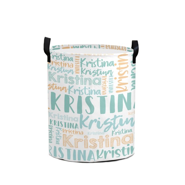 Personalized Laundry Collapsible Baskets with Handle | | CWBasket01