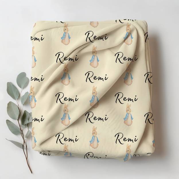 Personalized Baby Swaddle Blanket for Comfort & Unique | BBBlanket08