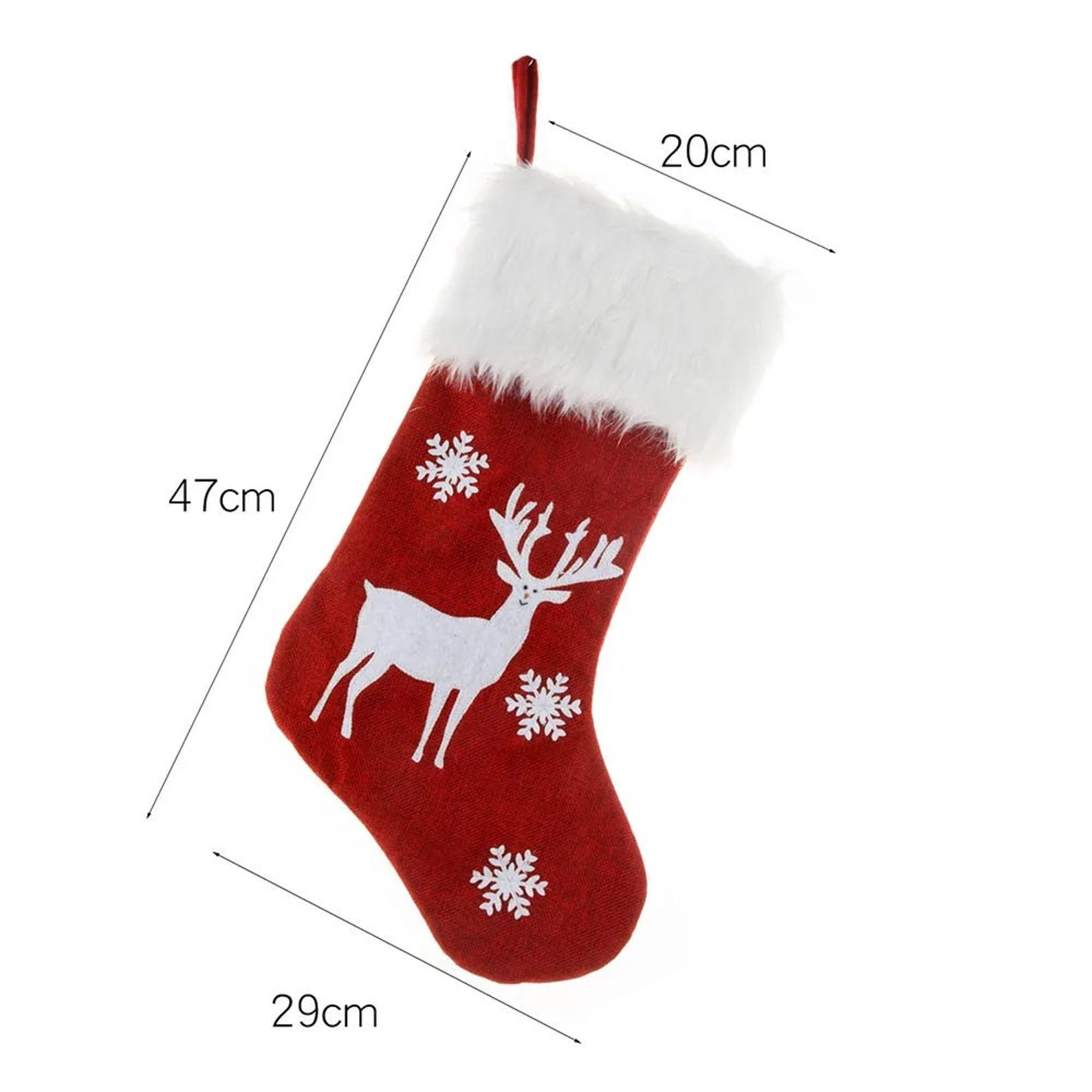 Personalized Embroidered Christmas Stocking with Lights | MCGift13