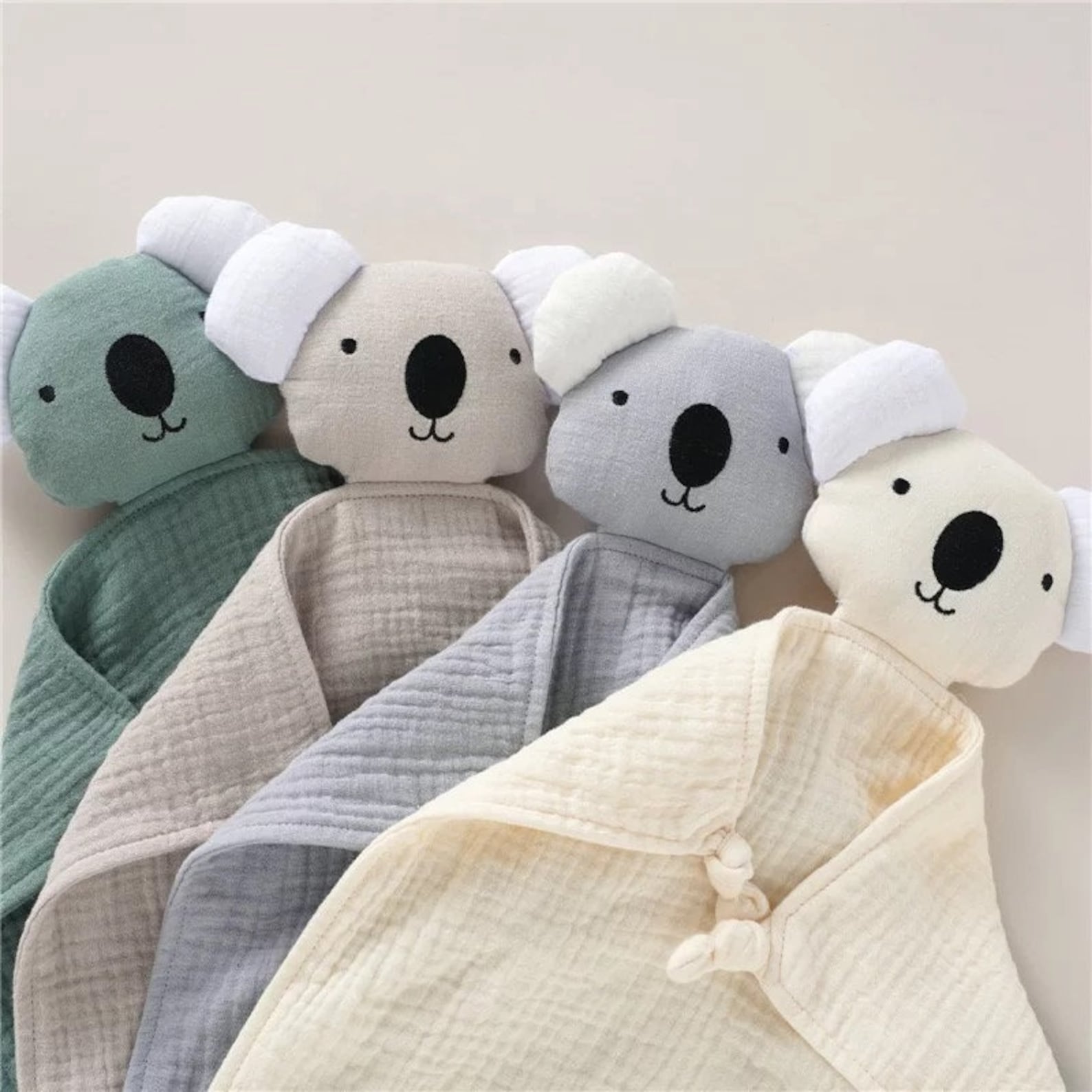 Personalized Baby Embroidery Organic Cotton Koala Toy | CWToy26