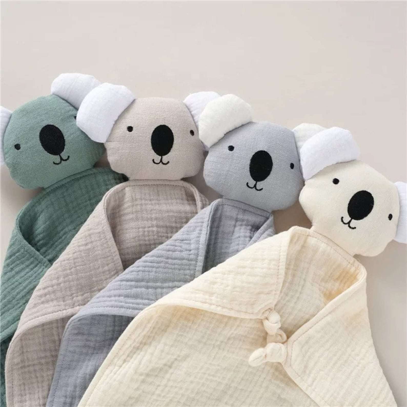 Personalized Baby Embroidery Organic Cotton Koala Toy | CWToy26