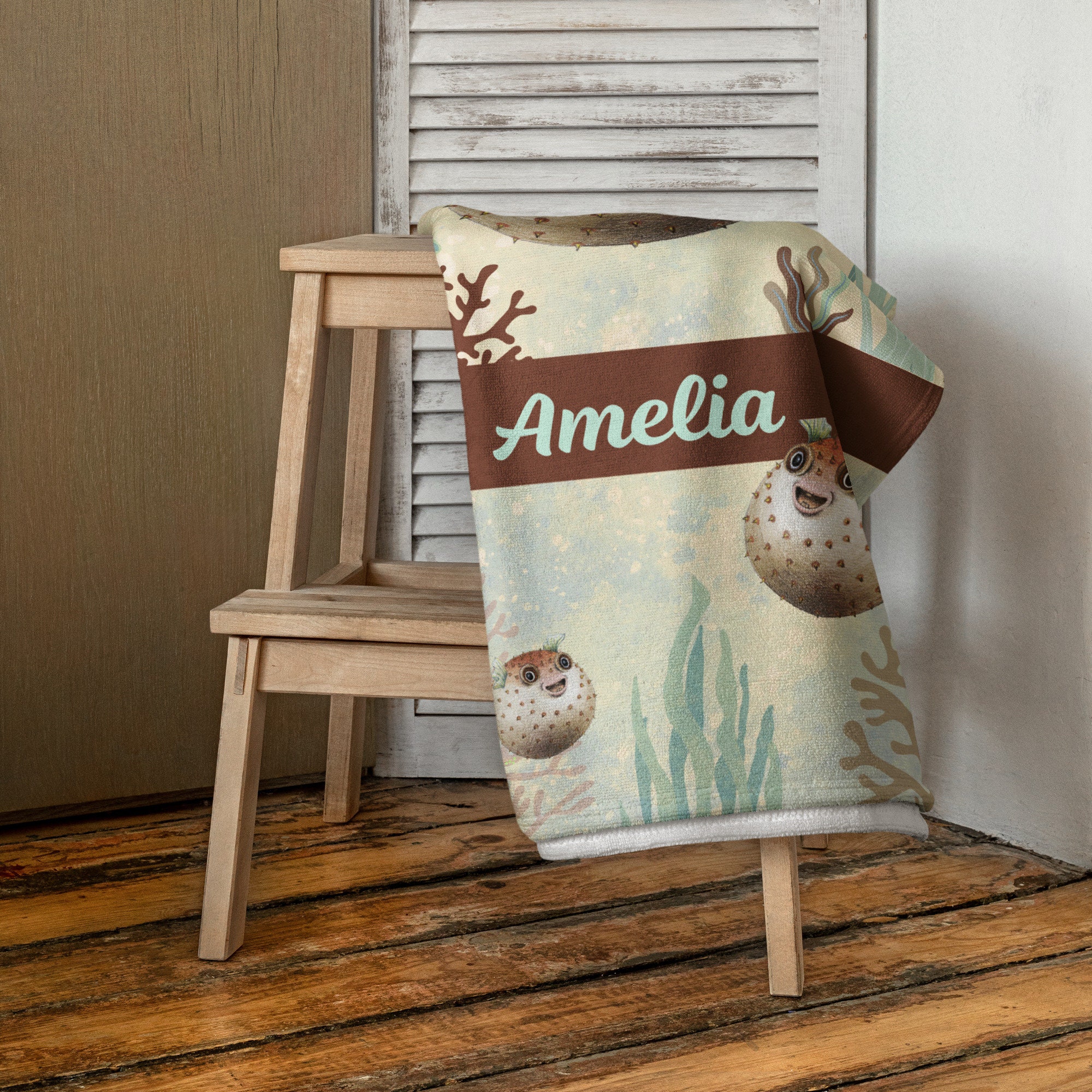 Personalized Lovely Kid Towel for Summer & Beach | CWTowel107