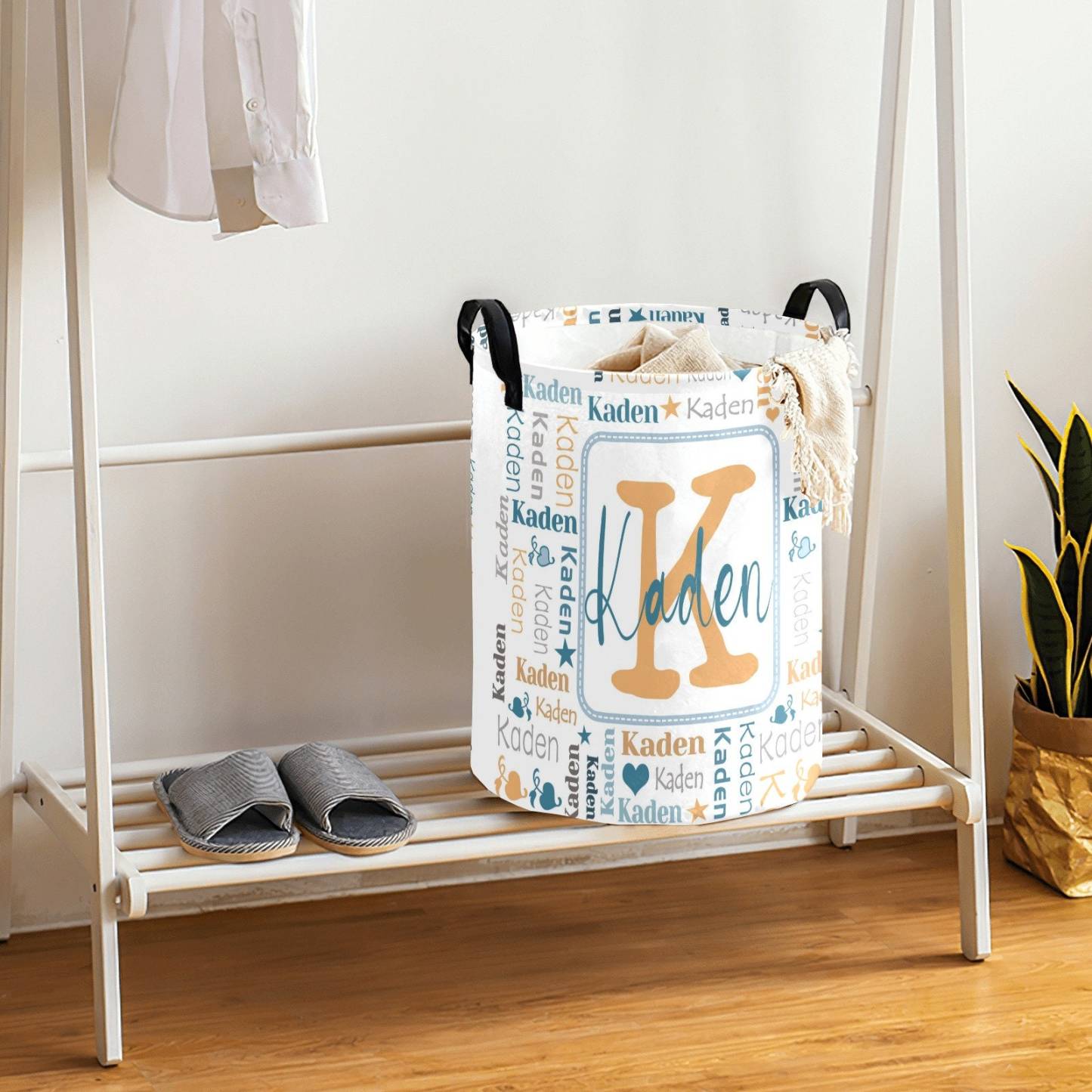 Personalized Laundry Collapsible Baskets with Handle | | CWBasket02