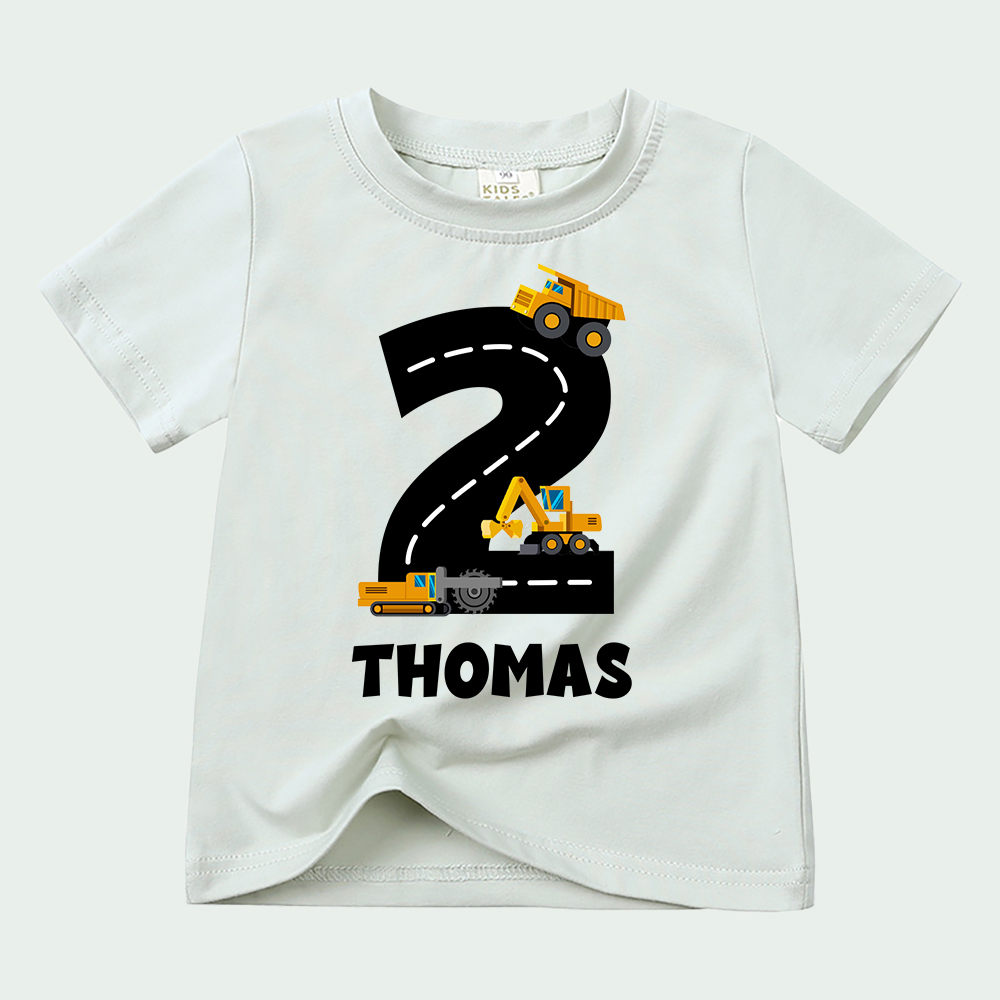 Personalized Kid Transportation Vehicle Party Birthday T-Shirt | inTee14