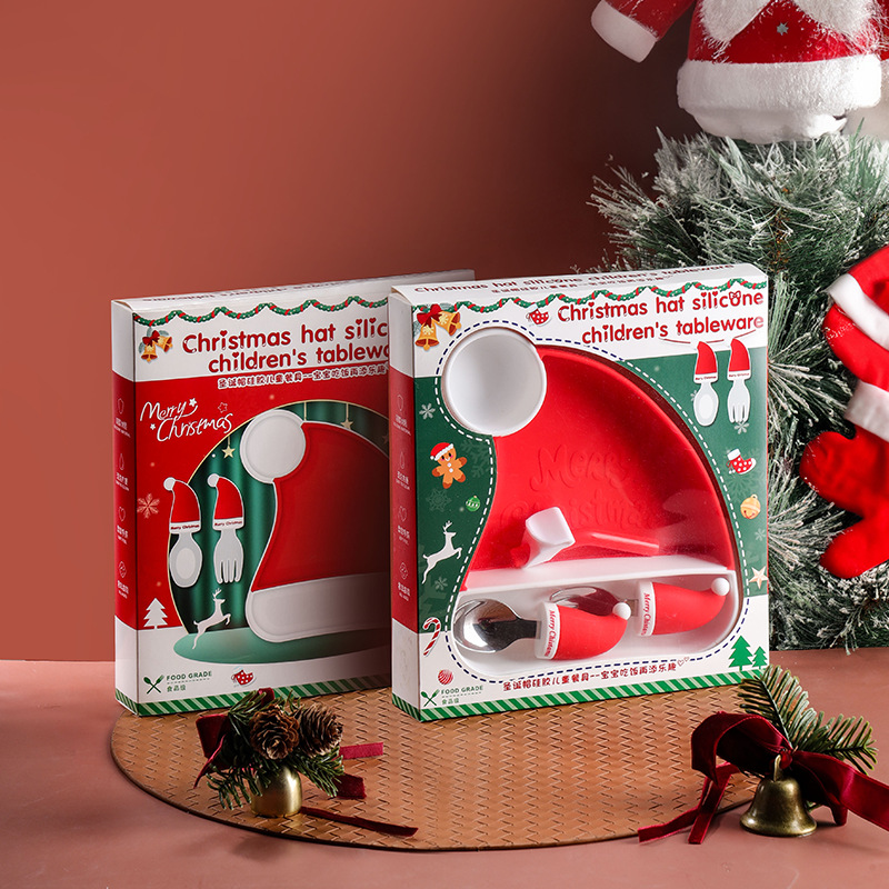 Christmas Limited Edition Baby Silicone Cutlery Set | MCGift109