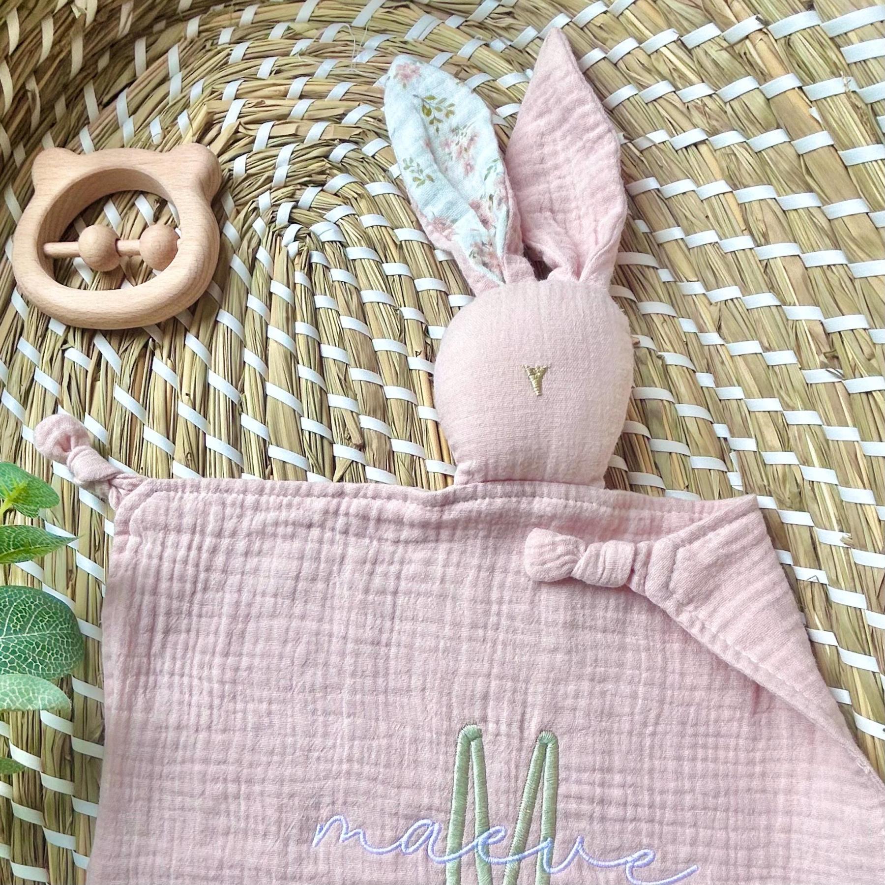 Personalized Baby Embroidery Comforter Sleep Toy | CWToy84