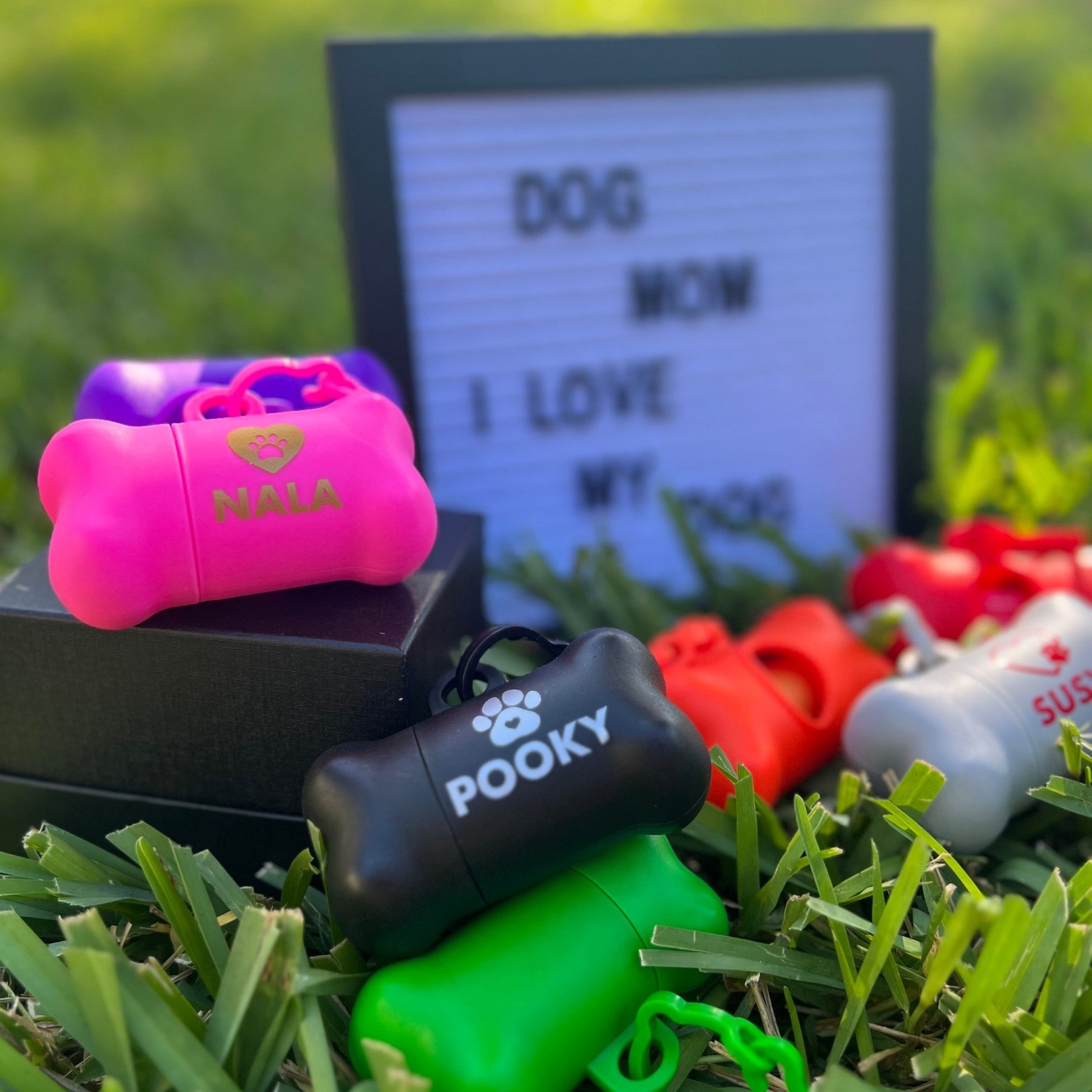 Personalized Dog Waste Bag Container Holder | BKPet146