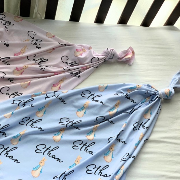 Personalized Baby Swaddle Blanket for Comfort & Unique | BBBlanket08